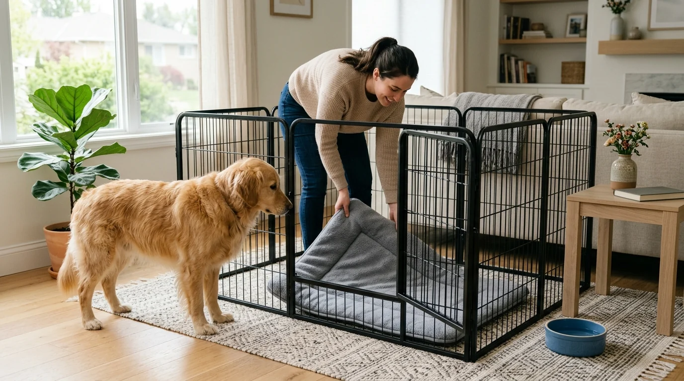 16-Panel Heavy Duty Dog Playpen: Setup & Safety Guide